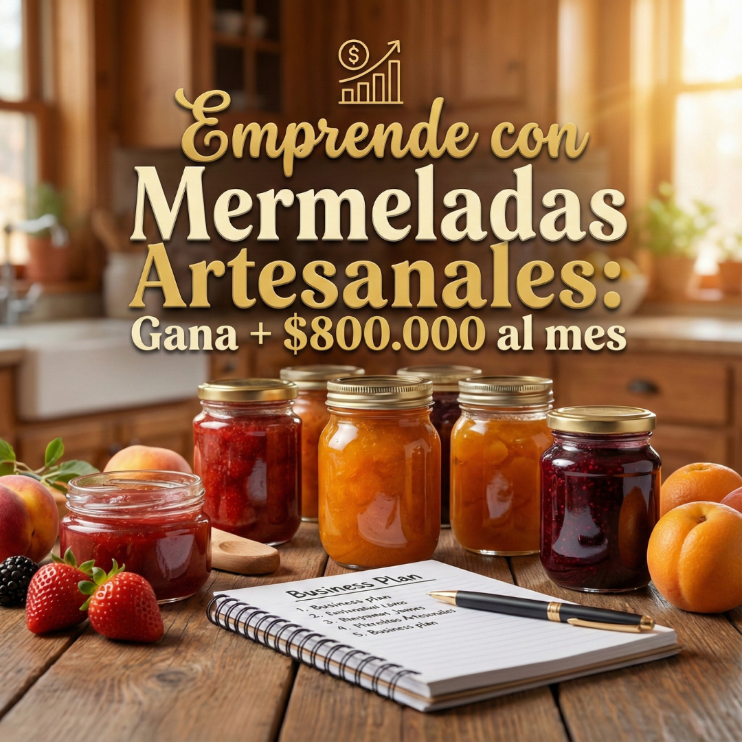Emprende con Mermeladas Artesanales: Gana + $800.000 al mes